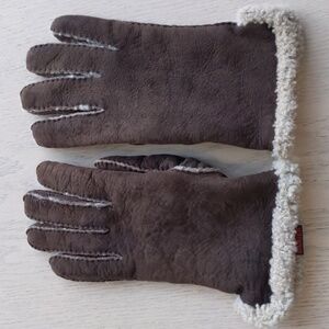 Suede Leather Winter Gloves